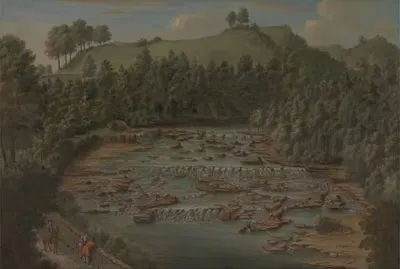 Водопад Эйсгарт, Йоркшир by Бальтазар Небот — digital art print download