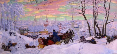 Shrovetide by Boris Kustodiev — digital art print download