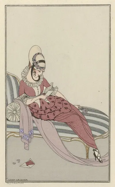 Рубашка из габардина by Герда Вегенер, 1914 — digital art print download