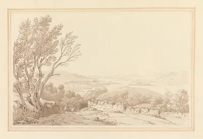 View over Windermere from above Barig by Джозеф Фарингтон — digital art print download