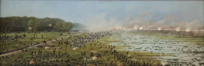 Нападение первой бразильской колонны на Курупайти by Кандидо Лопес, 1897 — digital art print download