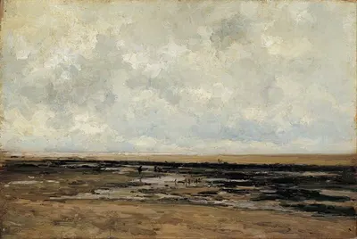Пляж Вильервиль. Нормандия by Карлос де Хаэс, 1877-1884 — digital art print download