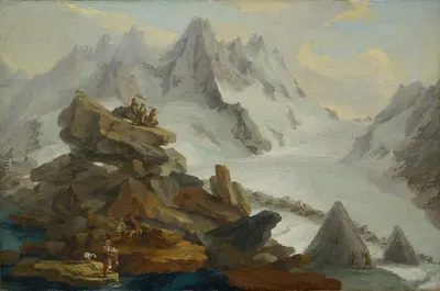 Ледник Лаутерар by Каспар Вольф, 1776 — digital art print download