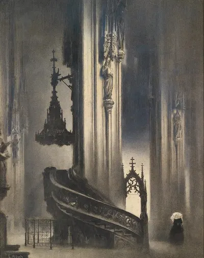 Stephansdom Pilgramkanzel by Людвиг Рёш — digital art print download