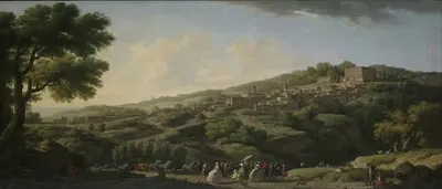 Вилла в Капрароле by Клод-Жозеф Верне, 1746 — digital art print download