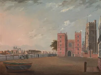 Lambeth Palace from the West by Daniel Turner — digital art print download