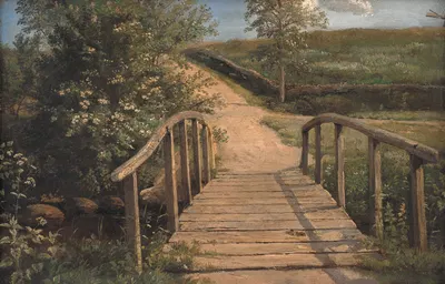 Мост над ручьем в Ассенсе, Фюн by Данкварт Дрейер, 1842 — digital art print download