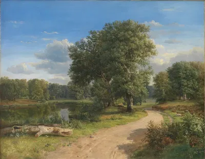 Пейзаж рядом с Хаммермолленом, Северная Зеландия by Данкварт Дрейер, 1843 — digital art print download