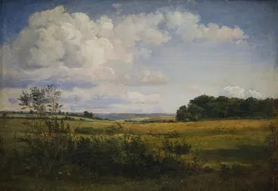 Пейзаж с солнечными облаками by Данкварт Дрейер, 1844 – 1845 — digital art print download