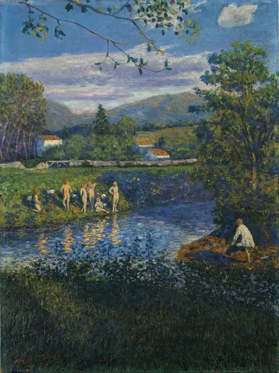 Купание в Рентерии by Дарьо де Регойос, 1900 — digital art print download