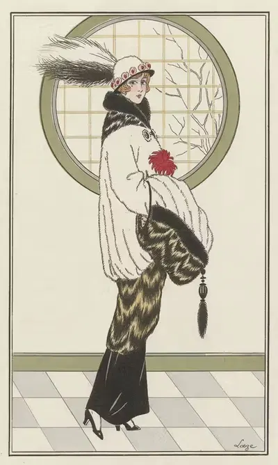 Украшение из горностая by Лёзе, 1913 — digital art print download