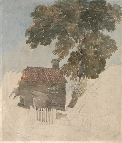 Cottage and Trees by David Cox — digital art print download