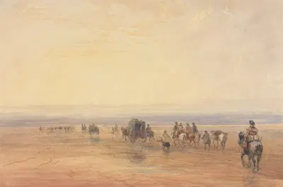 Crossing Lancaster Sands by David Cox — digital art print download