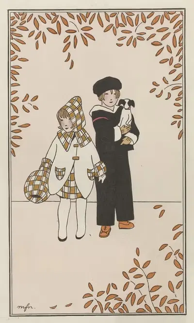 Плащ из ратина by Монограммист МФН, 1913 — digital art print download
