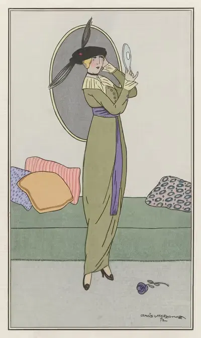 Туалет после полудня by Арис Мецано, 1913 — digital art print download