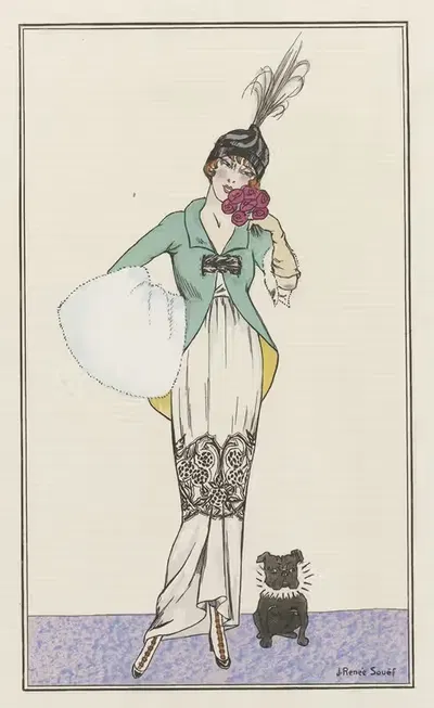 Robe de cachemir by J. Renée Souef, 1913 — digital art print download