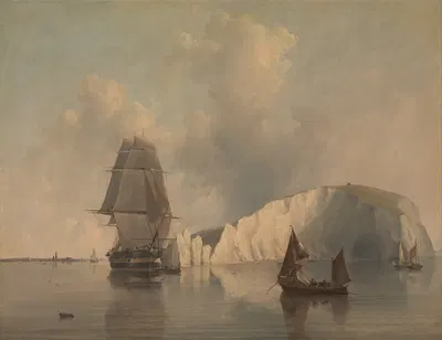 У Мыслей, остров Уайт by Эдвард Уильям Кук, 1845 — digital art print download