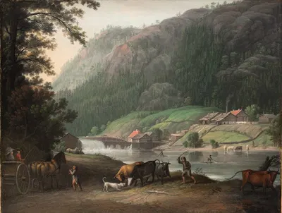 Тистедален у Фредриксхальда в Норвегии by Эрик Паулсен, 1788 — digital art print download