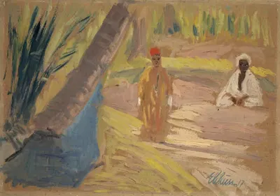 В оазисе by Эрнст Шиесс, 1917 — digital art print download