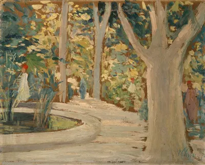 Мусульмане в парке by Эрнст Шиесс, 1917 — digital art print download