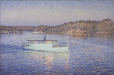 Белая лодка by Принц Эугений, герцог Нёрке, 1906 — digital art print download