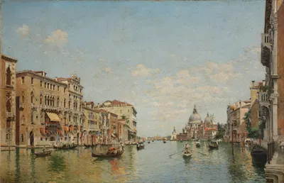 View of the Grand Canal of Venice by Federico del Campo, 1913 — digital art print download