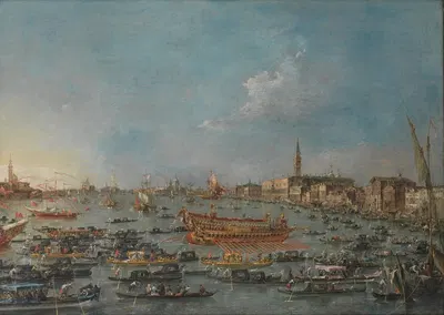 The Bucintoro Festival of Venice by Francesco Guardi — digital art print download