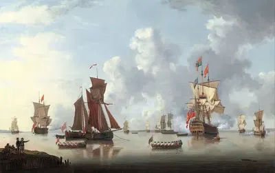 Высадка морского принца в Спитхеде by Фрэнсис Суэйн, 1765 — digital art print download