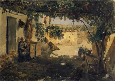Испанская пергола by Франк Бухсер, 1857 — digital art print download