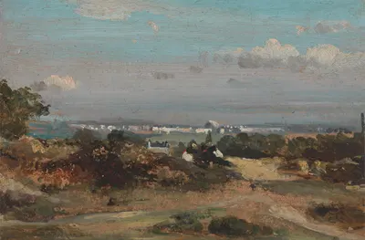 A View in Suffolk by Frederick Waters Watts — digital art print download