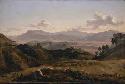 Landscape near Olevano by Friedrich Salathé, 1819 — digital art print download
