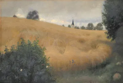 Поле ржи рядом со Свеннинге by Фриц Сиберг, 1886 - 1887 — digital art print download