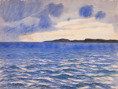 Морской пейзаж. Фюнс Ховд by Фриц Сиберг, 1901 - 1902 — digital art print download