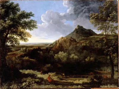 Landscape in the Roman Campagna by Gaspard Dughet — digital art print download