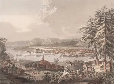 Вид на город Кристианію by Георг Хаас, 1790 – 1817 — digital art print download