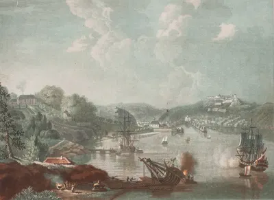 Вид на город Фредриксхальд by Георг Хаас, 1787 – 1791 — digital art print download