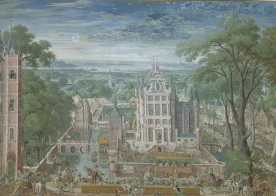 Турнир у замка by Ханс Бол, 1549 – 1593 — digital art print download