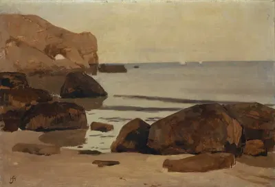 Морской берег by Ханс Сандройтер, 1882–1884 — digital art print download