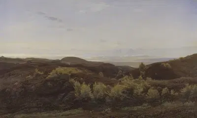 Вересковые холмы рядом с Раем, Ютландия by Харальд Фосс, 1887 — digital art print download