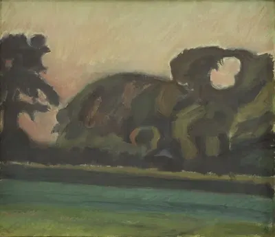 Пейзаж после заката by Харальд Гирсинг, 1923 — digital art print download