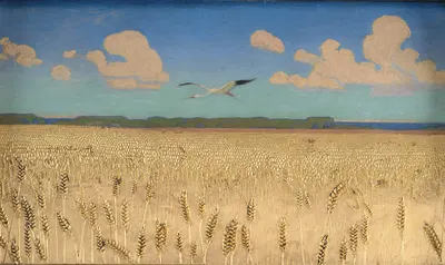 Датский пейзаж by Харальд Слотт-Мёллер, 1890 - 1891 — digital art print download