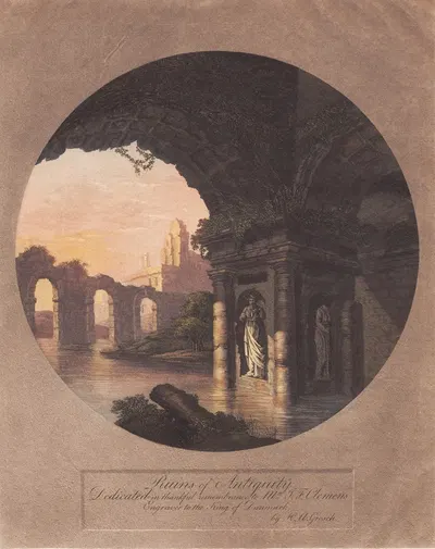 Руины древности. Посвящено Клеменсу by Кристиан Генрих Грош, 1763 – 1843 — digital art print download