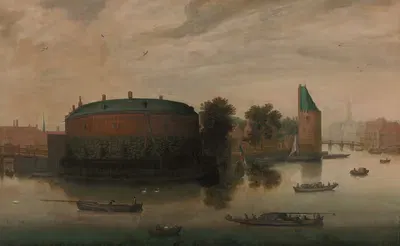 Вид на Внутреннюю Амстел с Рондель by Хендрик Корнелис Врум, 1615-1640 — digital art print download