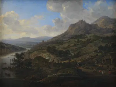 Уборка винограда на Рейне by Херман Сафлевен, 1658 - 1659 — digital art print download