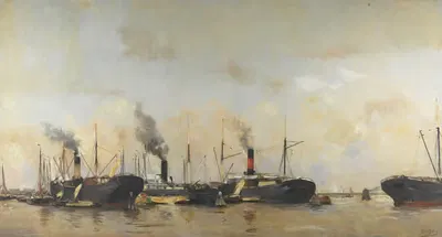 Вид на Хаутхавен by Хоббе Смит, 1913 — digital art print download