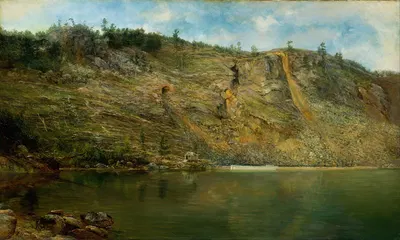 Железная шахта, Порт Генри, Нью-Йорк by Гомер Додж Мартин — digital art print download