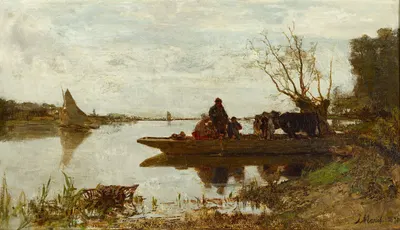 Ferry by Jacob Maris — digital art print download