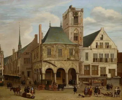 Старая ратуша by Яков ван дер Ульфт, 1657 – 1689 — digital art print download