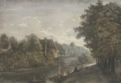 Aan de Stadt Muur tot Utrecht by Jacob van Liender, 1749 — digital art print download