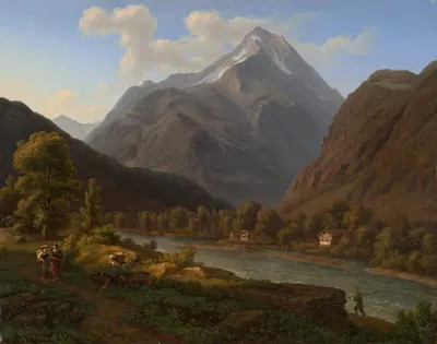 View of the Bristenstock close to Altdorf by Jakob Christoph Miville, 1821–1824 — digital art print download